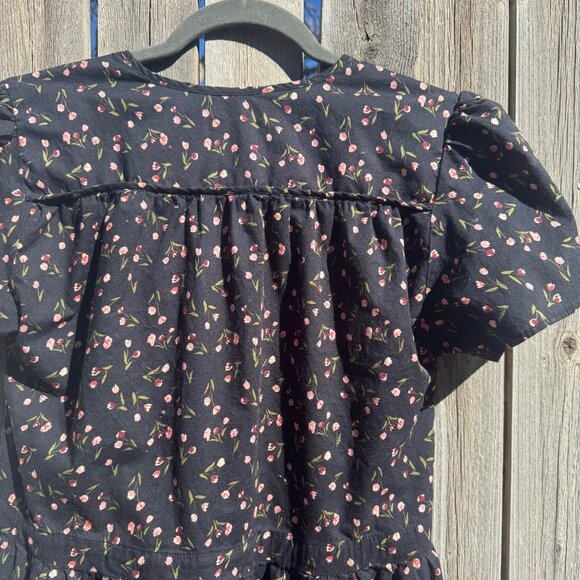 The Simple Dawn Dress // Noir Tulips // S - Picture 7 of 7